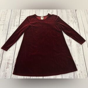 Velvet Vintage DJ Int’l 1990’s Burgundy Long Sleeve Dress Women’s Size Large
